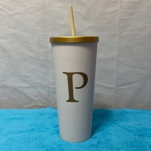 Double Wall Monogram Tumbler “P”